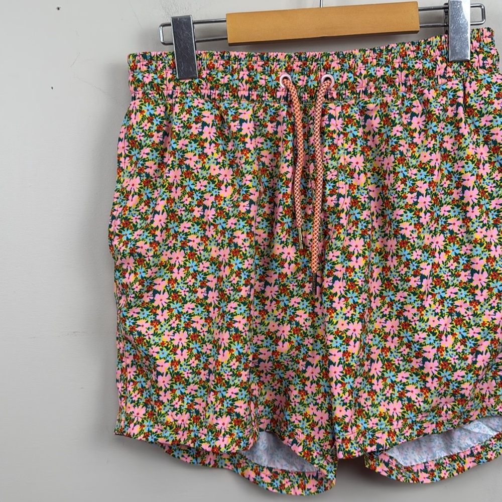 Maaji small men’s floral drawstring swim trunks like new board shorts - Picture 3 of 12